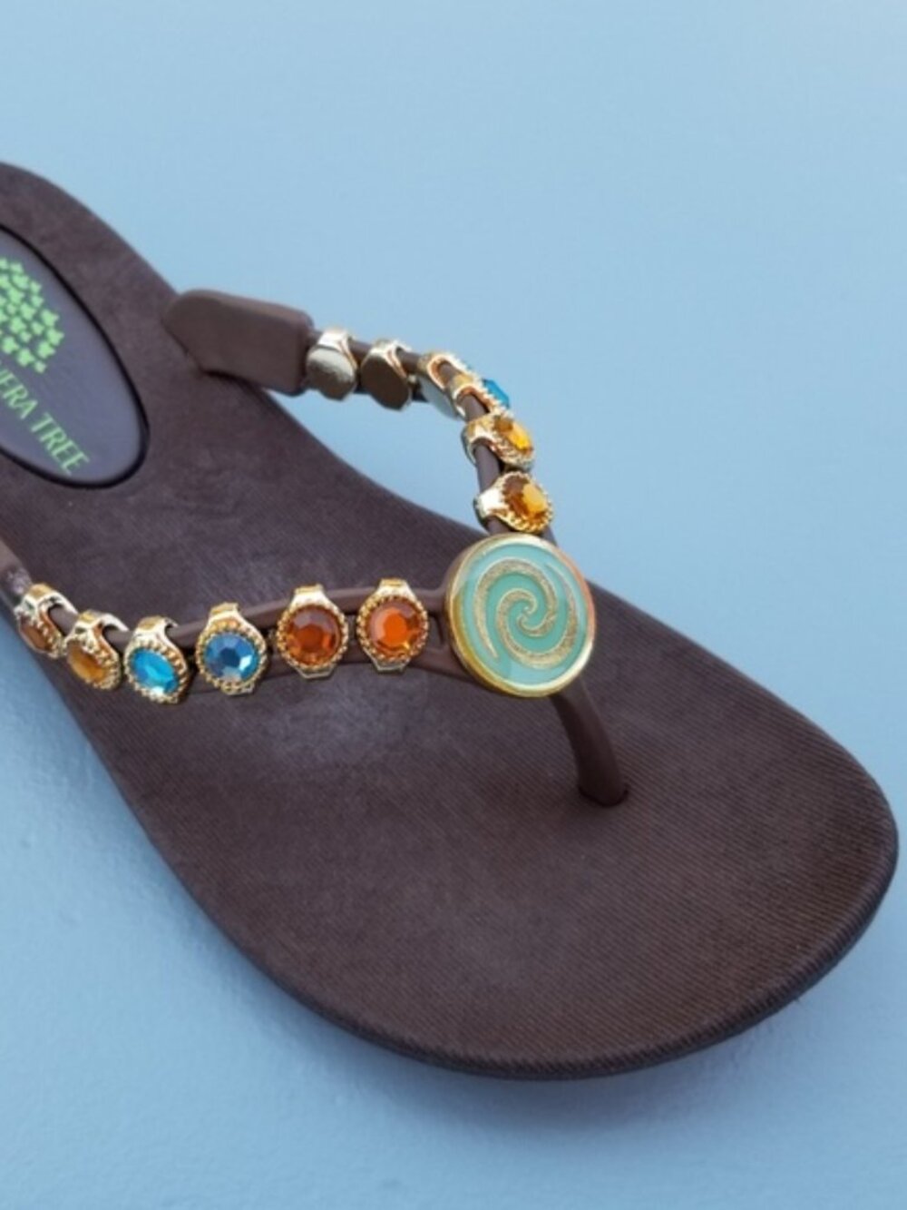 "Shelby" Beautiful Crystal Flip Flops Sandals SUPER COMFY Sizes 6, 8 & 10